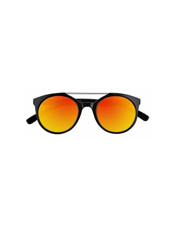 zippo orange mirror circular sunglasses with brow bar 1 min