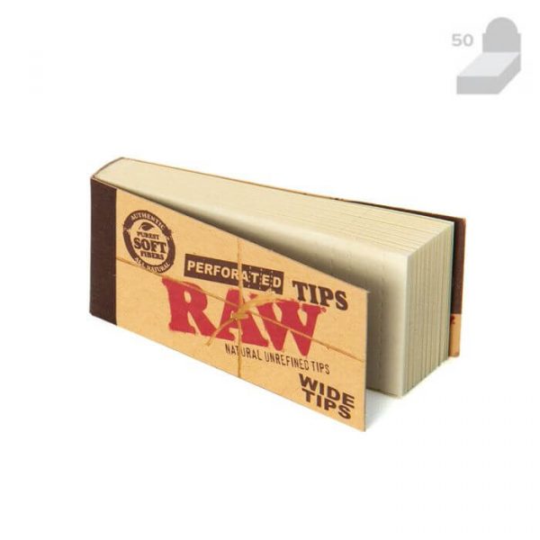 raw perforated tips wide tips book